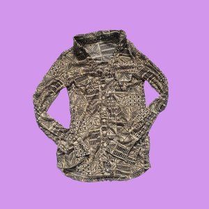 Vintage 1990s Black And white top